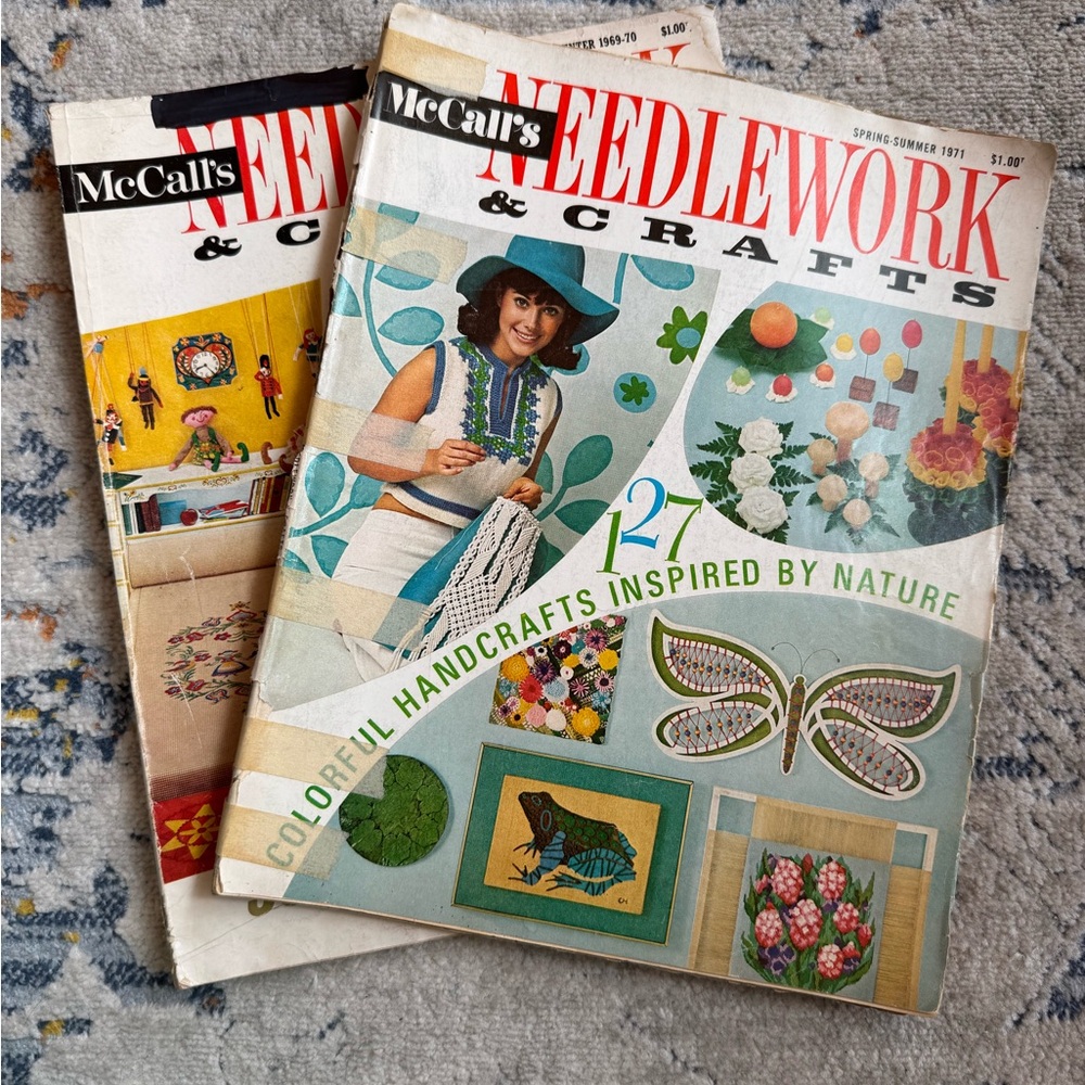 🫟3/$25🫟 2 Mid-century Modern McCall’s Needlework & Crafts magazines.